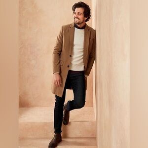 Banana Republic Wool Camel Coat large